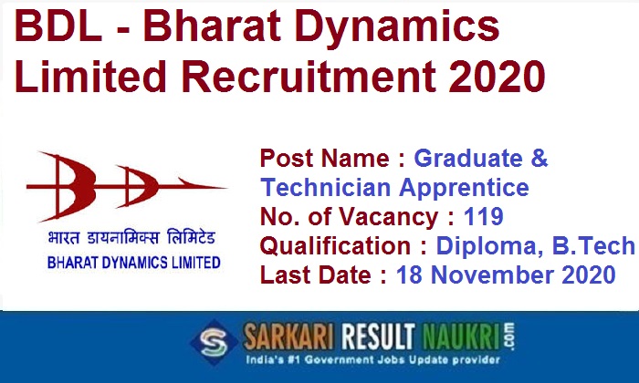 BDL Apprentice Recruitment 2020