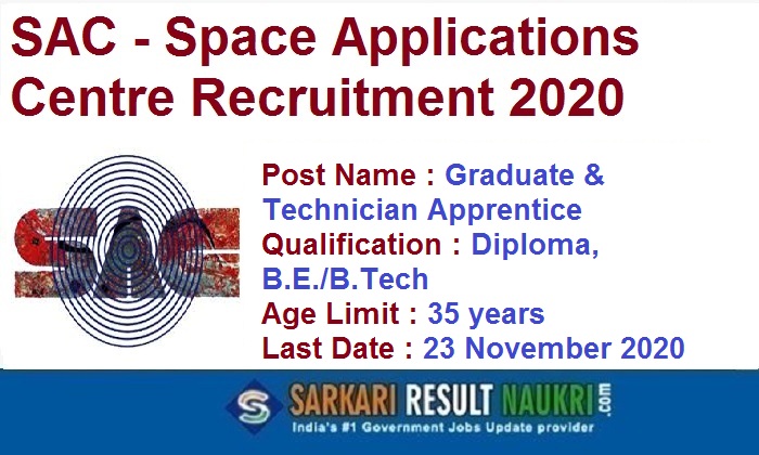 SAC Apprentice Recruitment 2020